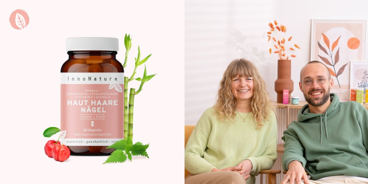 InnoNature natürliche Nahrungsergänzungsmittel - vegane Vitamine und Mineralstoffe bei Blanda Beauty