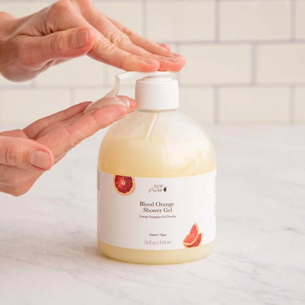 100% Pure Blood Orange Shower Gel Texture