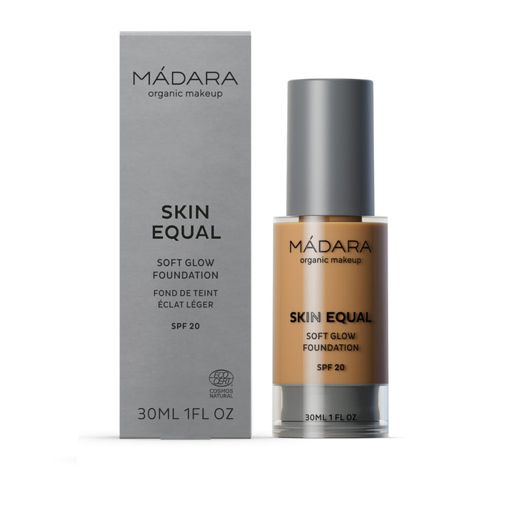 Mádara Skin Equal Soft Glow Foundation 30 ml in Olive – natürliche Foundation mit olivem Unterton
