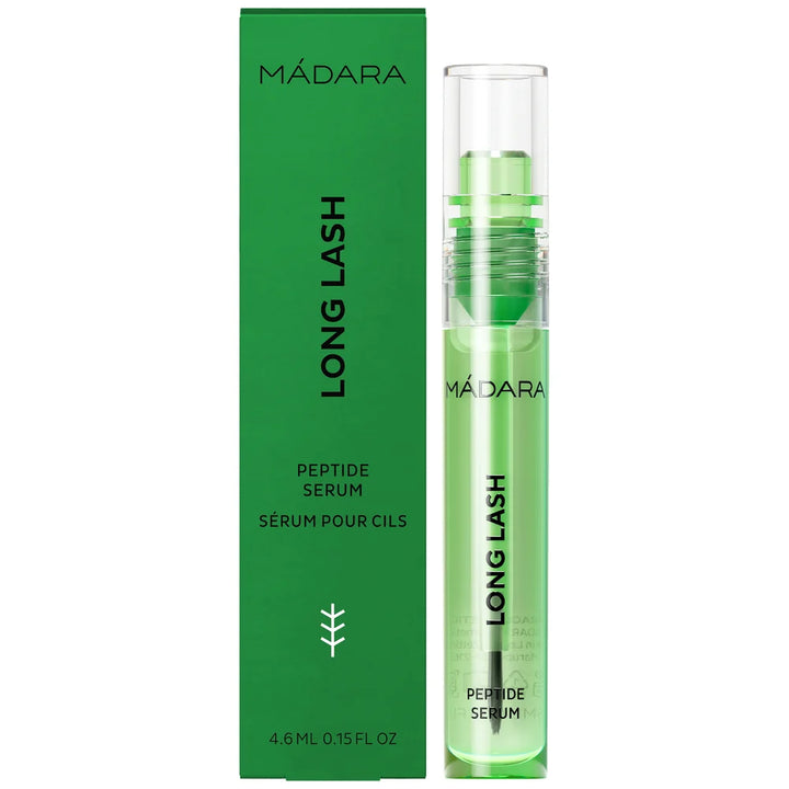 MÁDARA Long Lash Peptide Lash Serum 4,6 ml – Peptid-Wimpernserum mit Verpackung