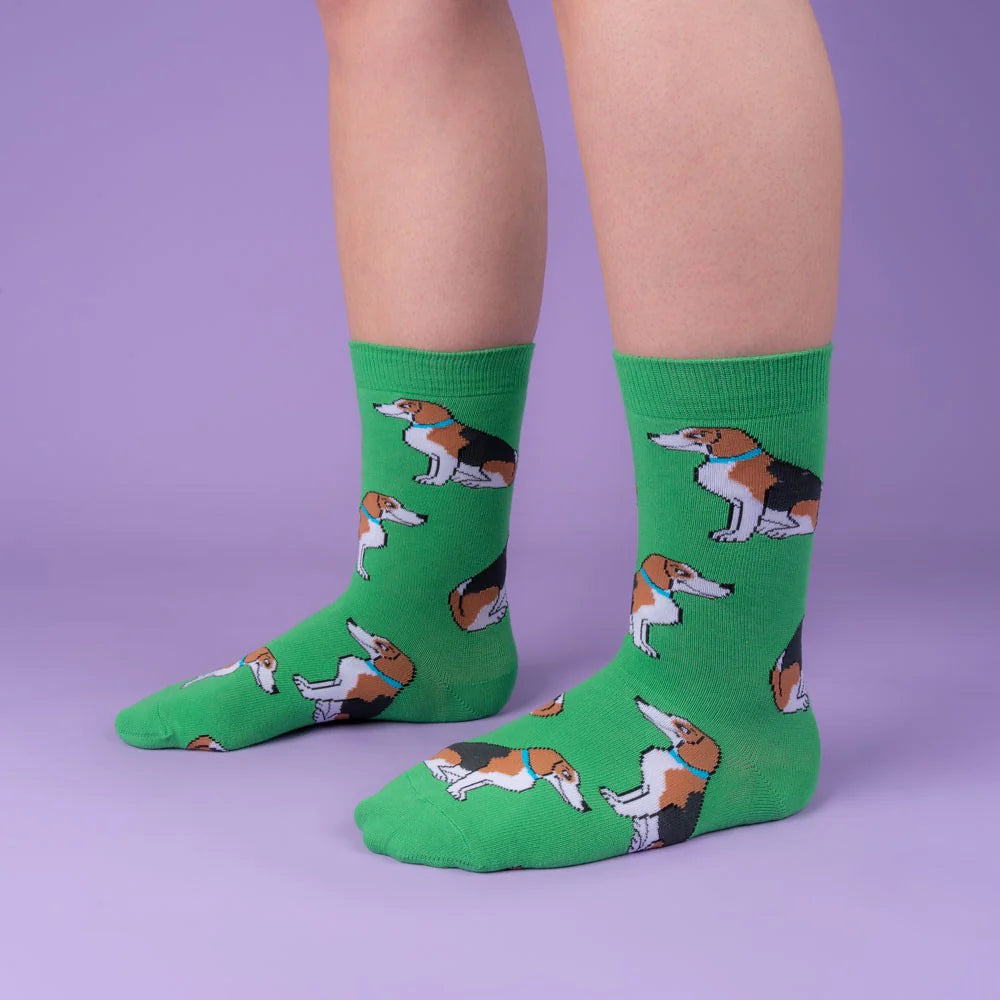 Beagle Dog Patterned Socks von Coucou Suzette - getragen