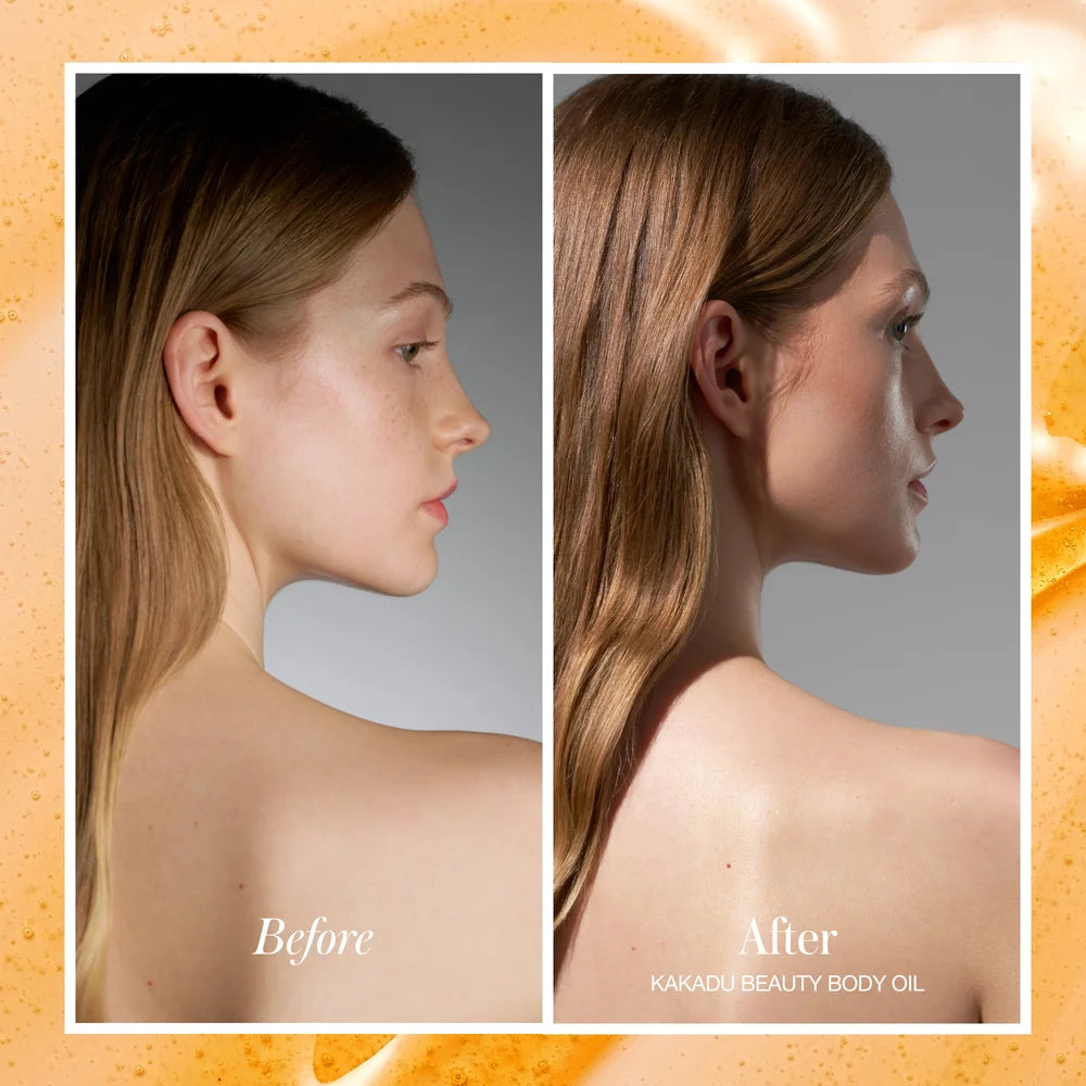 Kakadu Body Oil von RMS - vorher und nachher