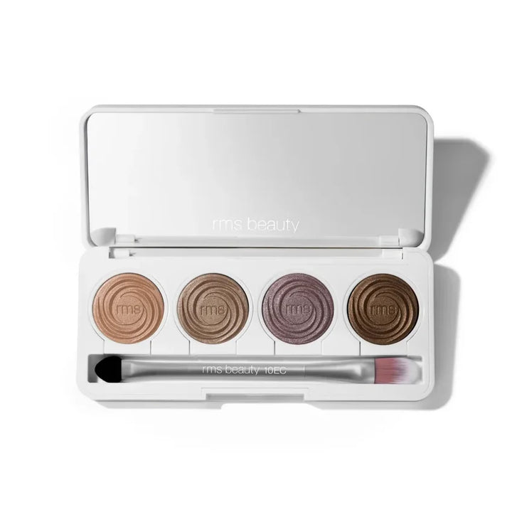 Rebel Glow Pack Shot: RMS Beauty ReDimension Hydra Eyes Quartet Rebel Glow - Lidschatten-Palette mit 4 Shades in peachy-warmen und neutralen Tönen