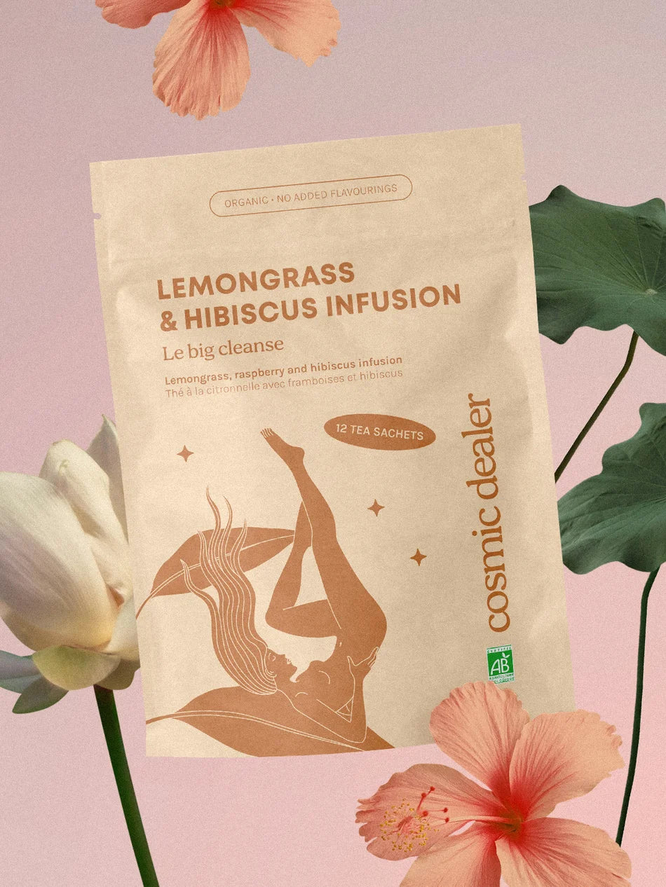 Lemongrass, Raspberry und Hibiscus Tee von Cosmic Dealer - grafische Darstellung