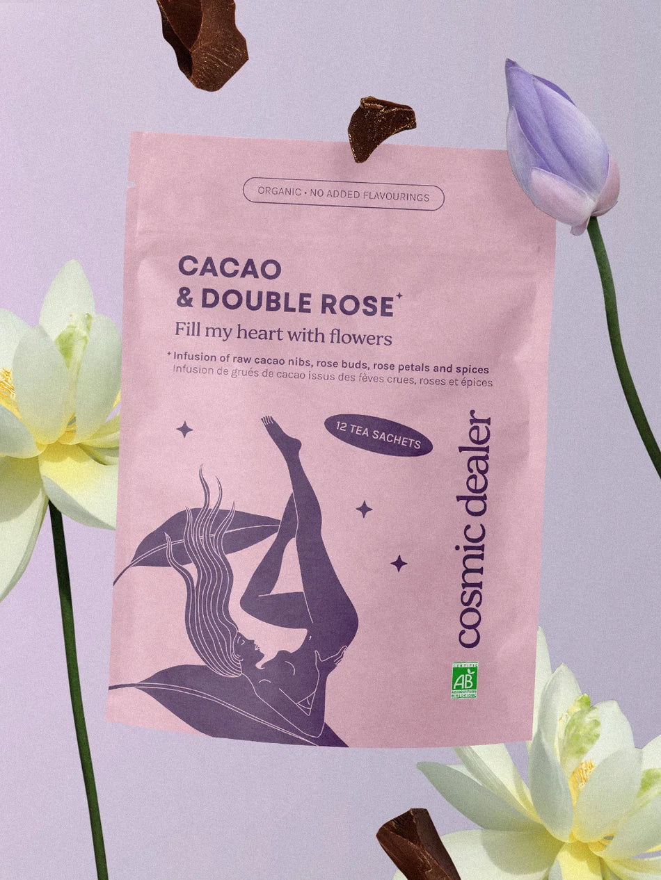 Cosmic Dealer Fill my Heart with Flowers - 12 Teebeutel - grafische Darstellung