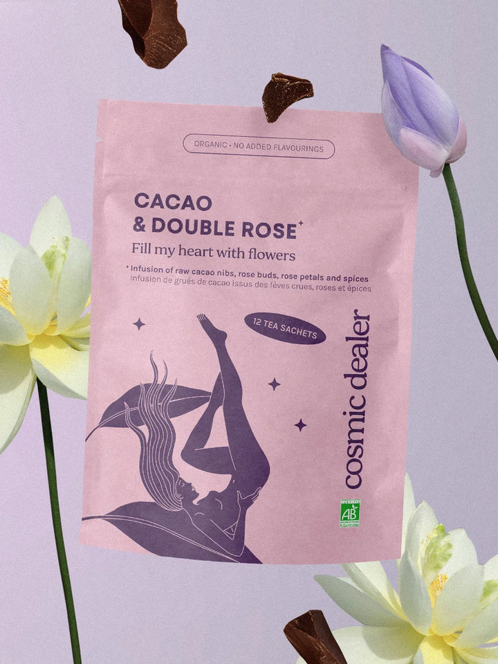 Cosmic Dealer Fill my Heart with Flowers - 12 Teebeutel - grafische Darstellung