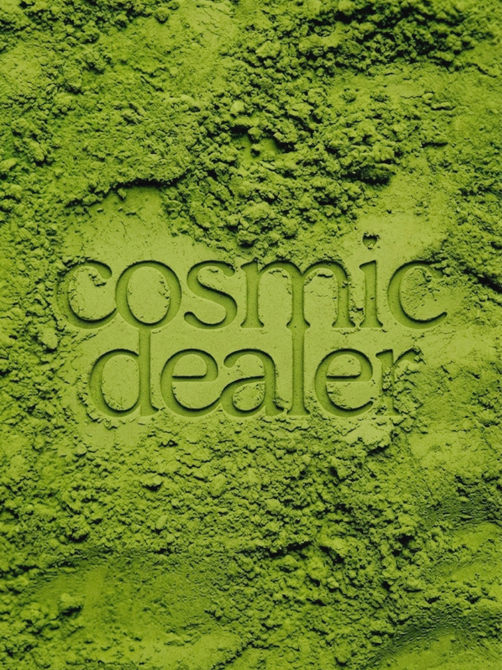 Fein gemahlener Bio-Jasmine Matcha von Cosmic Dealer in zeremonieller Qualität