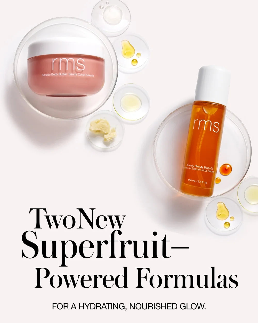 Kakadu Body Butter von RMS Beauty - Vortellung der Superfruit Produkte: Two New Superfruit-Powered Formulas. For a Hydrating, Nourished Glow.