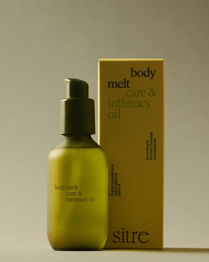 Sitre Body Melt Oil – veganes Intimöl und Massageöl mit 100% natürlichen Inhaltsstoffen, dermatologisch getestet