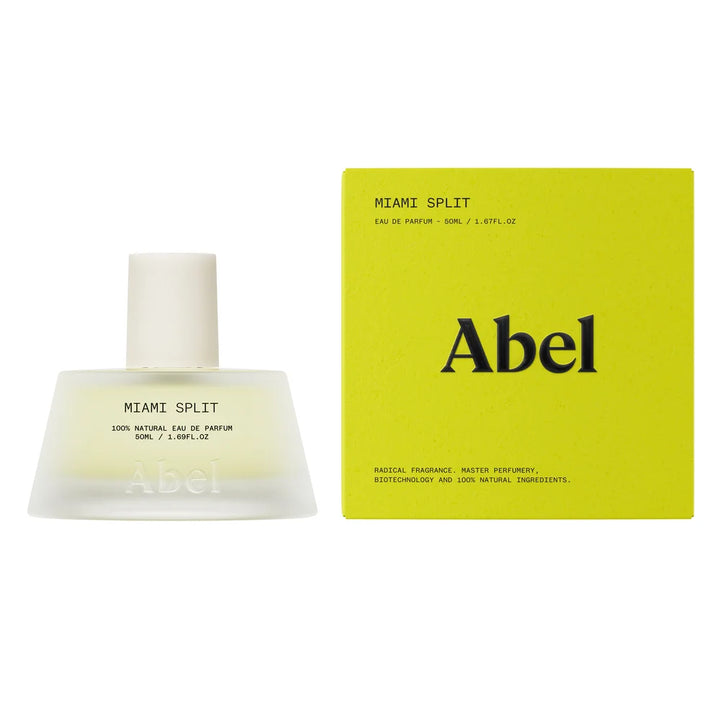 Miami Split Eau de Parfum und gelbe Verpackung