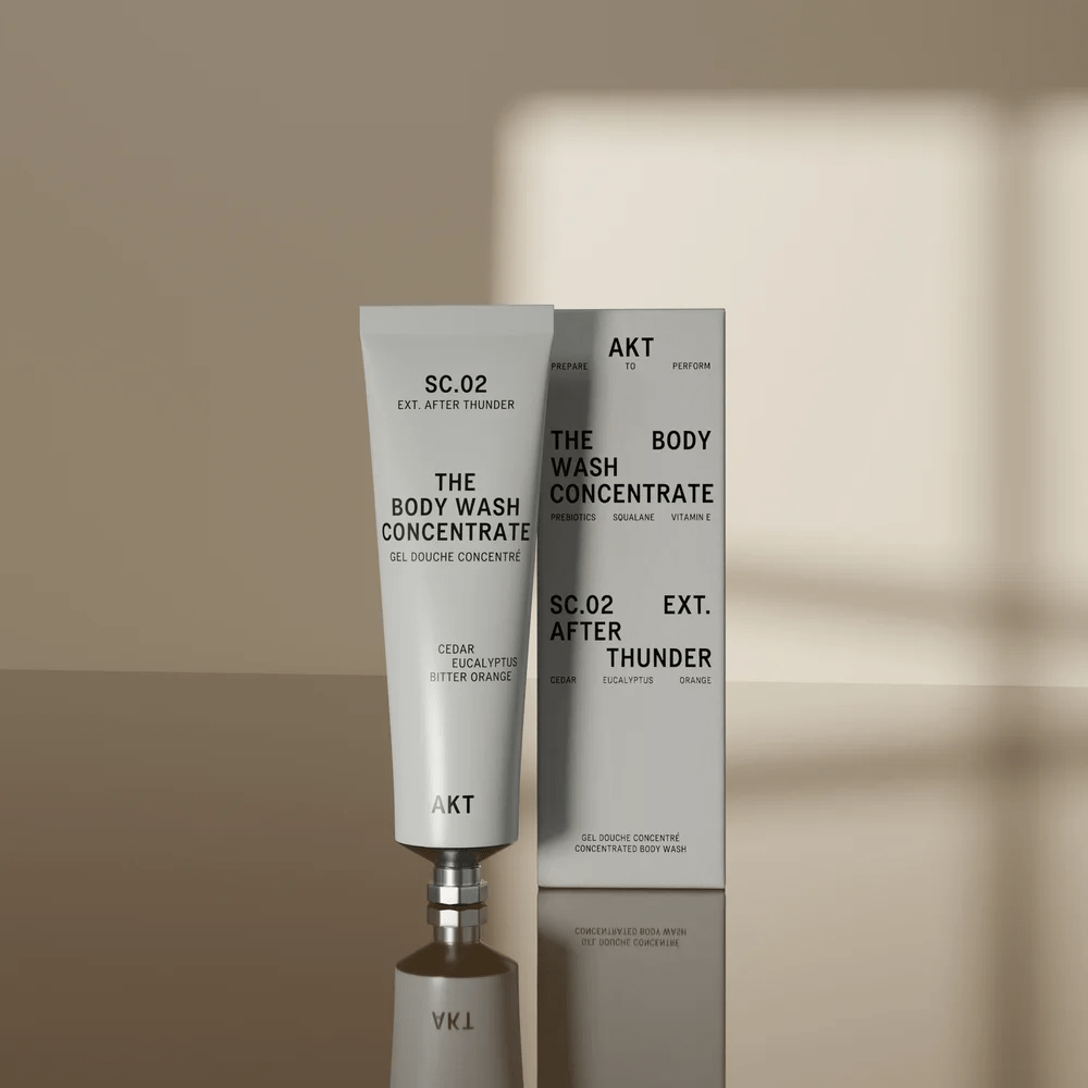 AKT London The Body Wash Concentrate SC.02 After Thunder Packaging – natürliches Duschgel 100 ml

