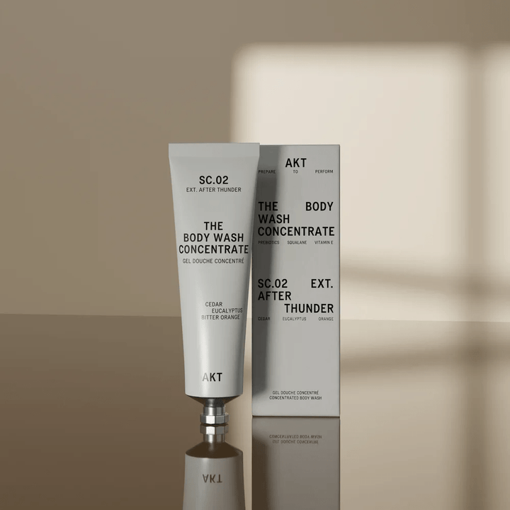 AKT London The Body Wash Concentrate SC.02 After Thunder Packaging – natürliches Duschgel 100 ml
