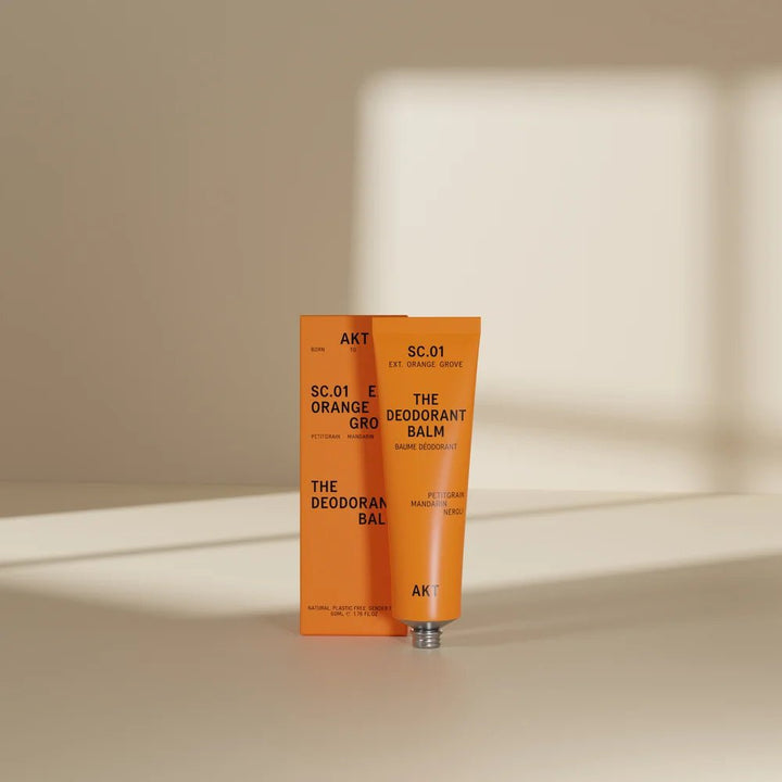 AKT London The Deodorant Balm SC.01 Orange Grove Packaging – veganes Deo Balsam mit Zitrusnoten