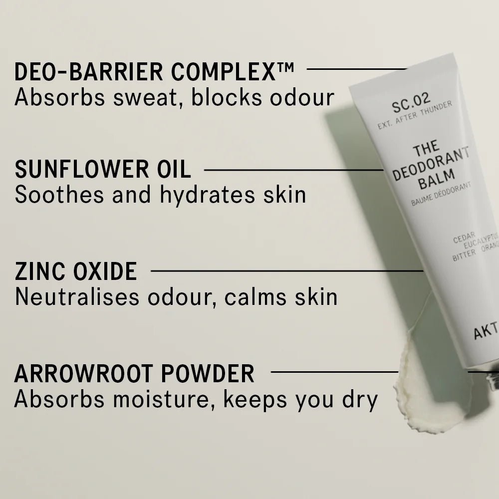 AKT London The Deodorant Balm SC.02 After Thunder Flakon – veganes Deo Balsam 50 ml
