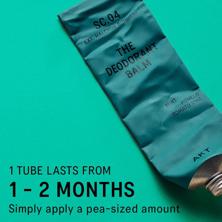 AKT London The Deodorant Balm SC.04 Halcyon Summers Anwendung – natürliches Deo ohne Aluminium