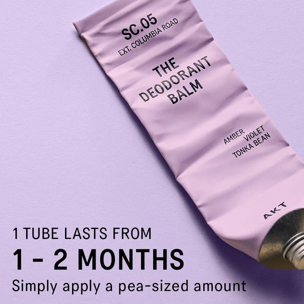 AKT London The Deodorant Balm SC.05 Columbia Road Tube – natürliches Deo Balsam mit Blumennoten