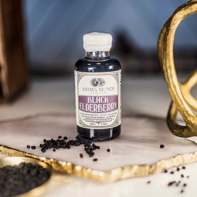 Black Elderberry Syrup: - still life