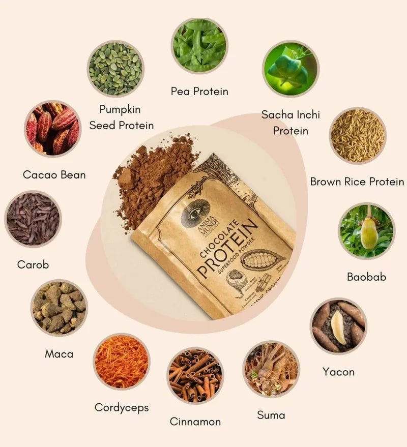 Anima Mundi Chocolate Protein | Superfood Powder - Zutaten