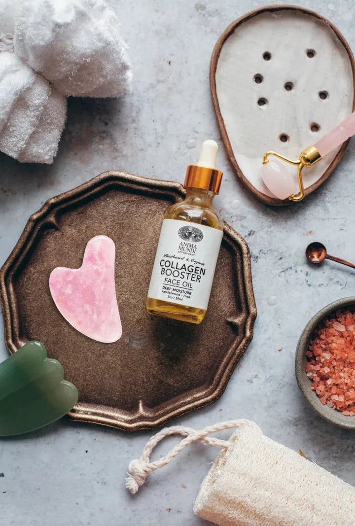 Anima Mundi Collagen Booster Face Oil | Deep Moisture - Mood Gua Sha