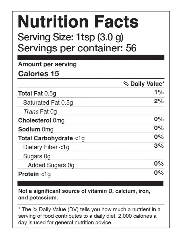Anima Mundi Heirloom Cacao Powder - Nährwertangaben
