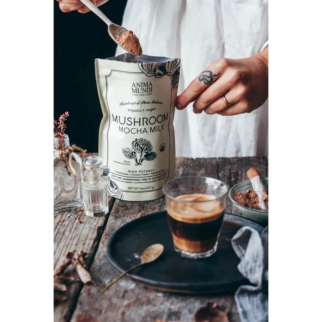 Mushroom Mocha Milk: Adaptogenic Creamer  - praktisch verpackt