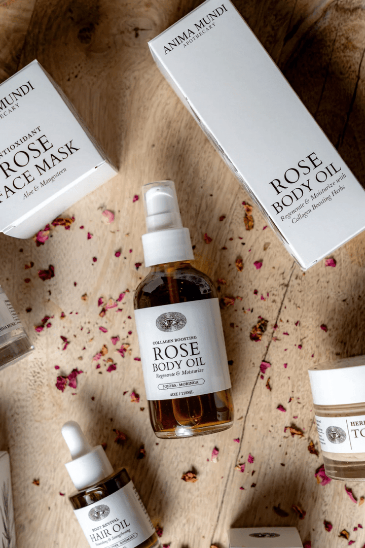 Rose Body Oil | Restorative + Moisturizing 118 ml - Blanda Beauty