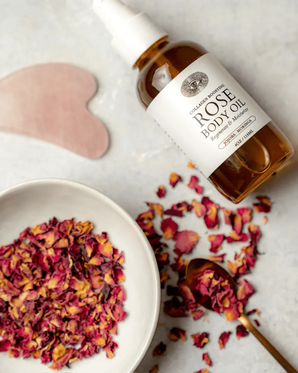 Rose Body Oil | Restorative + Moisturizing 118 ml - Blanda Beauty