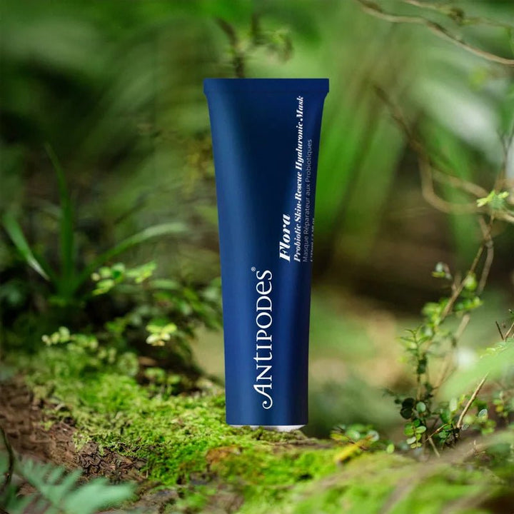 Flora Probiotic Skin-Rescue Hyaluronic Mask  and Nature