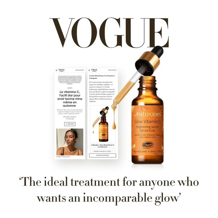 Glow Vitamin C Brightening Serum in Vogue Magazine - Beauty-Empfehlung