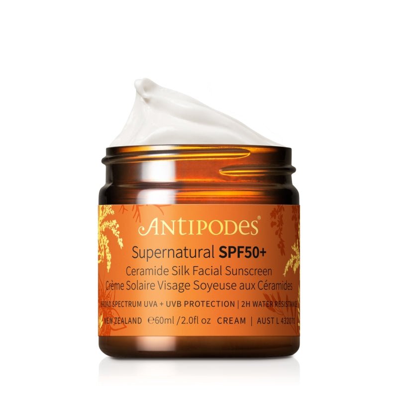 Antipodes Supernatural SPF50+ Ceramide Silk Facial Sunscreen - 60 ml