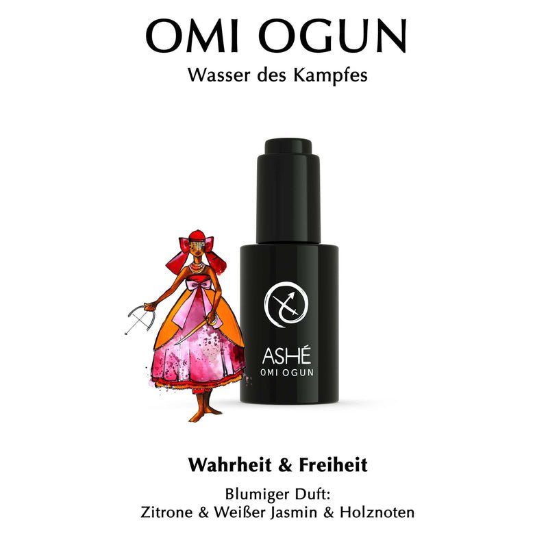 Ashé Omi Ogun - spirituelles Parfumöl mit blumigem Duft