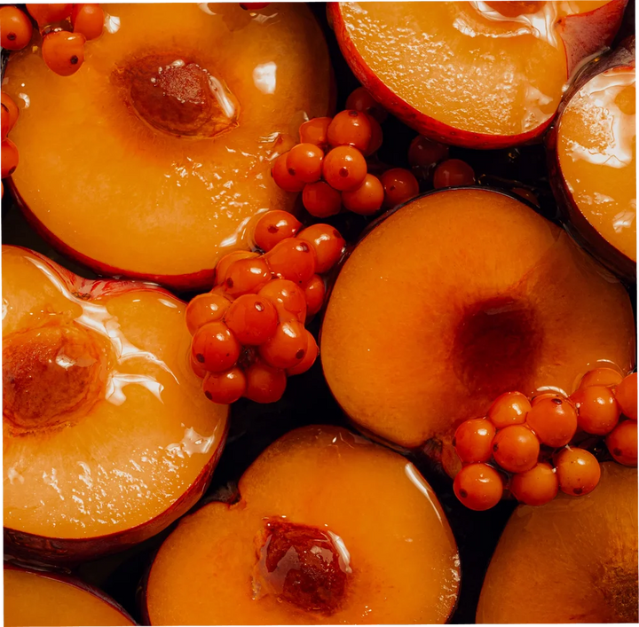 Aprikosen und Sanddornbeeren als Bildmotiv zur Baume Bonne Mine Pflege