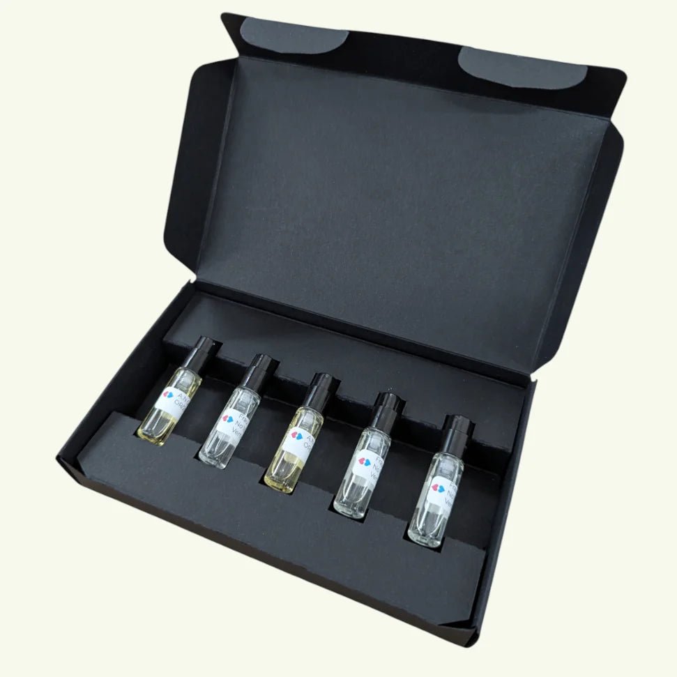 Discovery Set mit warmen Düften von Frau Tonis Parfum - Box