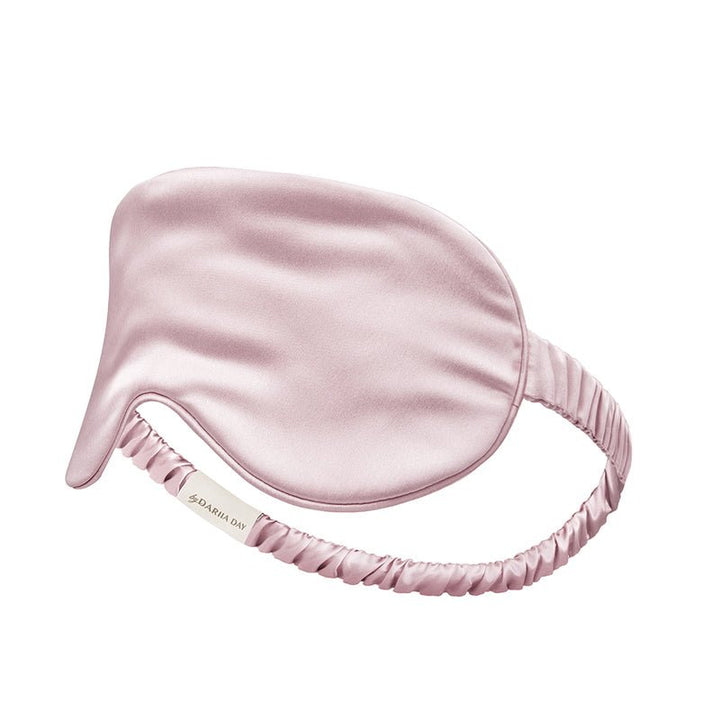 Silk Eye Mask Blush Pink Detailansicht - elastisches Seidenband OEKO-TEX zertifiziert