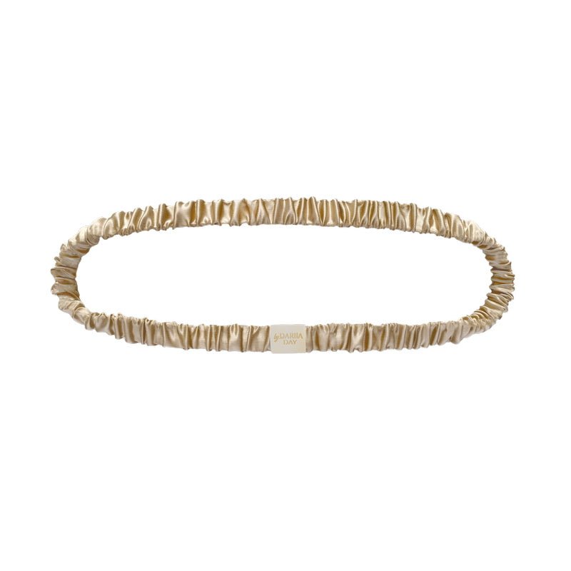 By Dariia Day Silk Headband French Beige - Seidenhaarband aus 100% Maulbeerseide