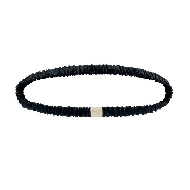 By Dariia Day Silk Headband Midnight Black - Seidenhaarband aus 100% Maulbeerseide