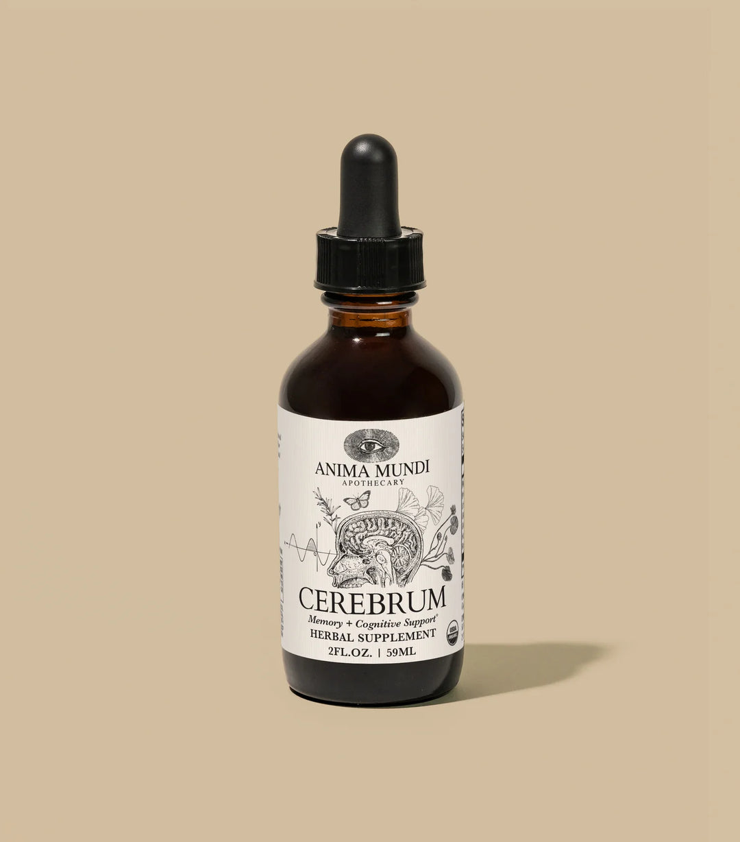 CEREBRUM Tonic mit Brahmi, Ginkgo und Lion’s Mane
