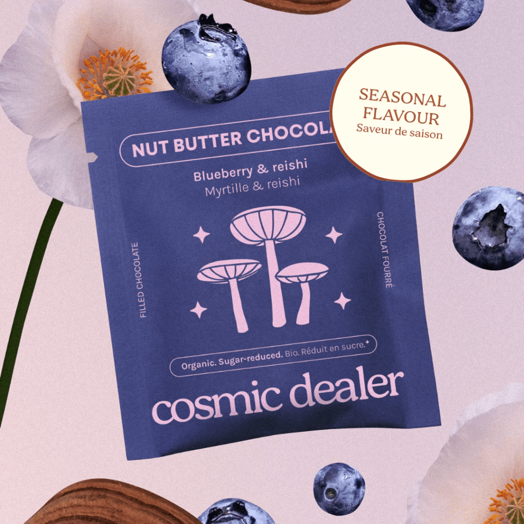 Cosmic Dealer Chakra Schokolade - Blueberry and Reishi