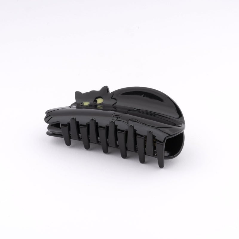 Coucou Suzette Black Cat Hair Claw - Clip Detail