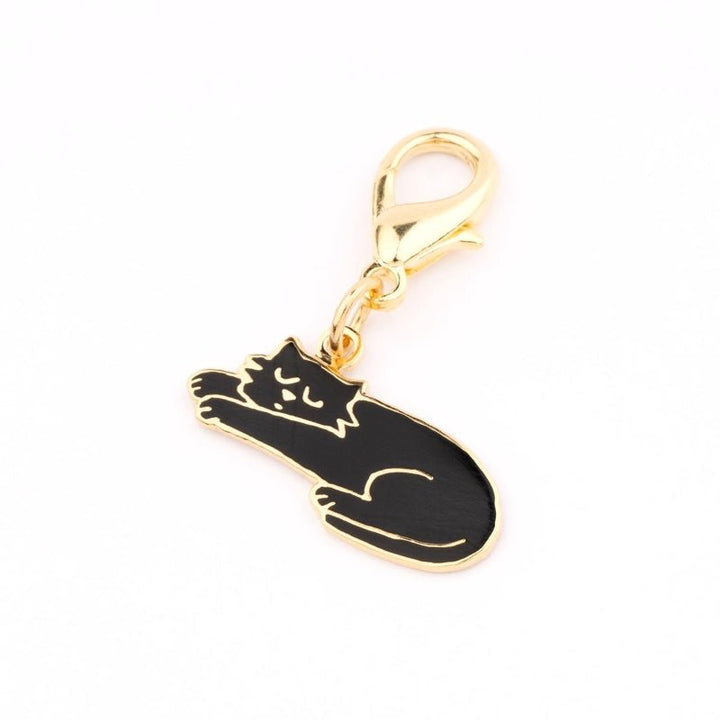 Coucou Suzette Black Cat Key Ring / Pet Tag - Produktbild Detail