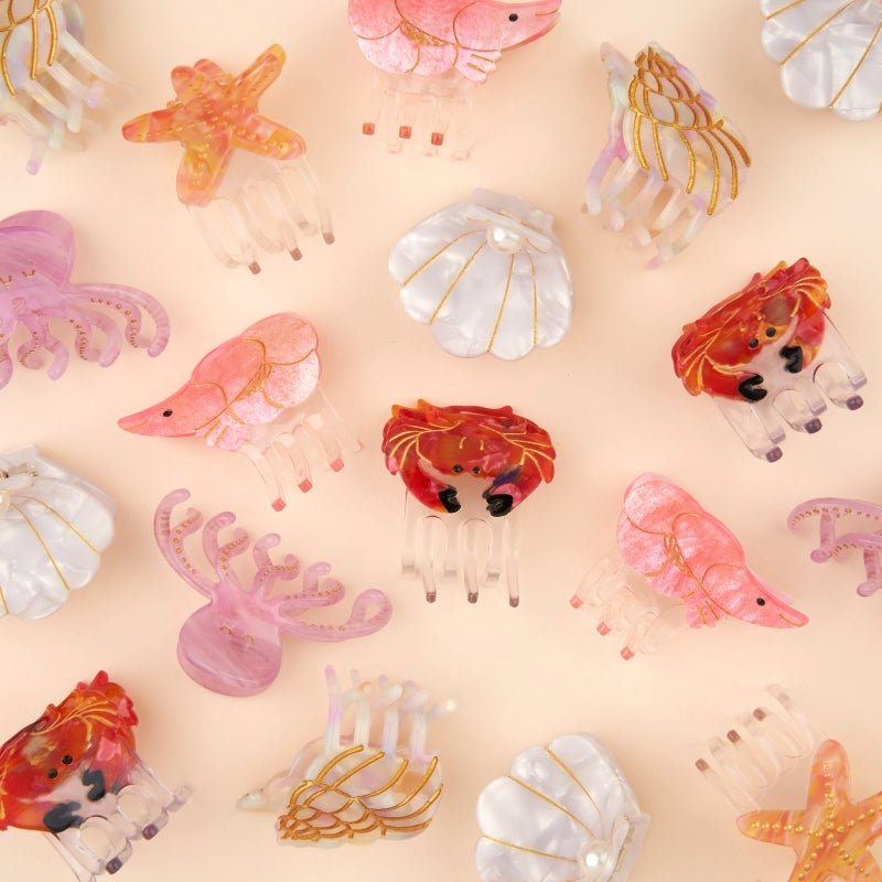 Coucou Suzette Crab Mini Hair Claw - Meeres Kollektion Mood