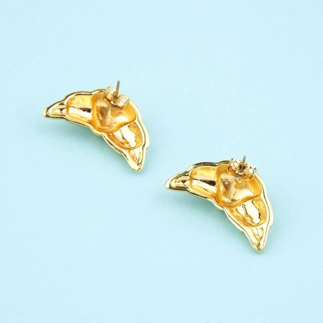 Coucou Suzette Croissant Earrings - Rückseite Stecker