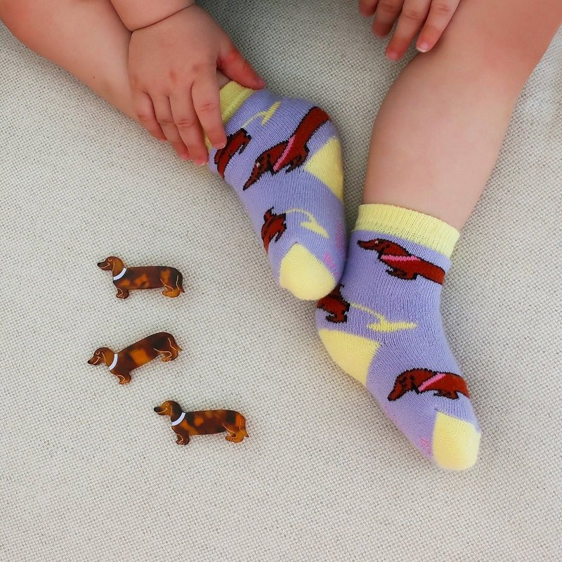 Coucou Suzette Dachshund Hair Clip - Mood Socken und Haarclips