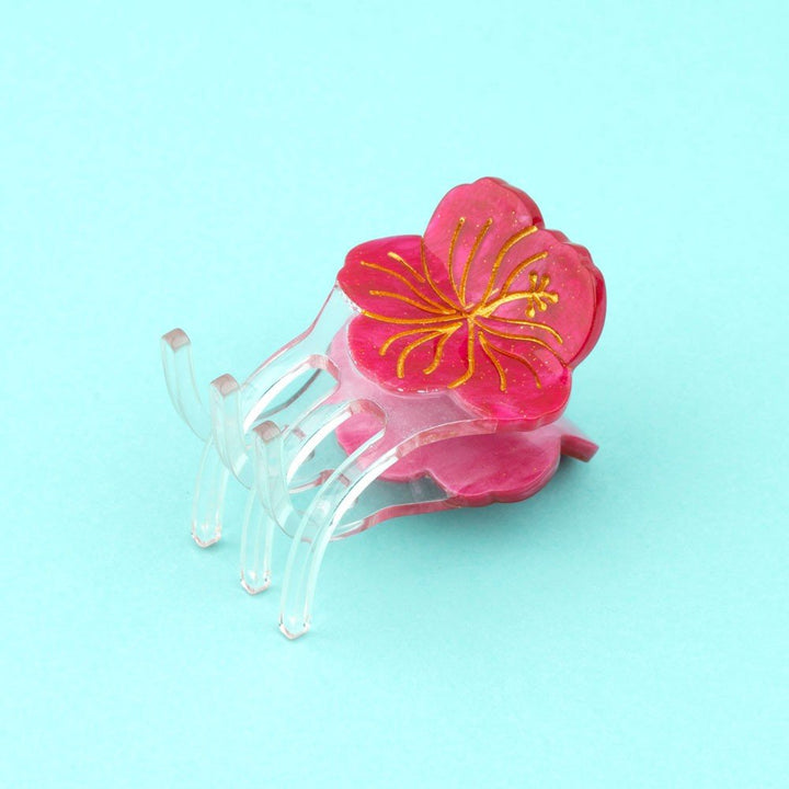 Coucou Suzette Hibiscus Mini Hair Claw - Details Klammer