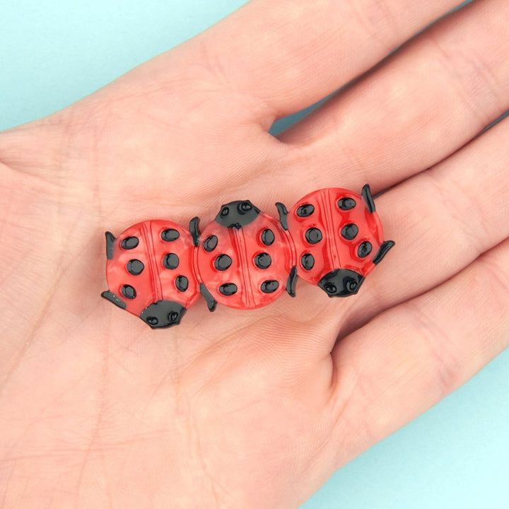 Coucou Suzette Ladybug Hair Clip - Handmodel Details