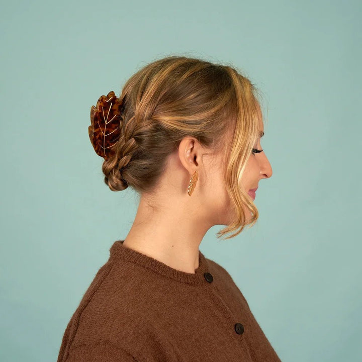 Leaf French Barrette - Blanda Beauty