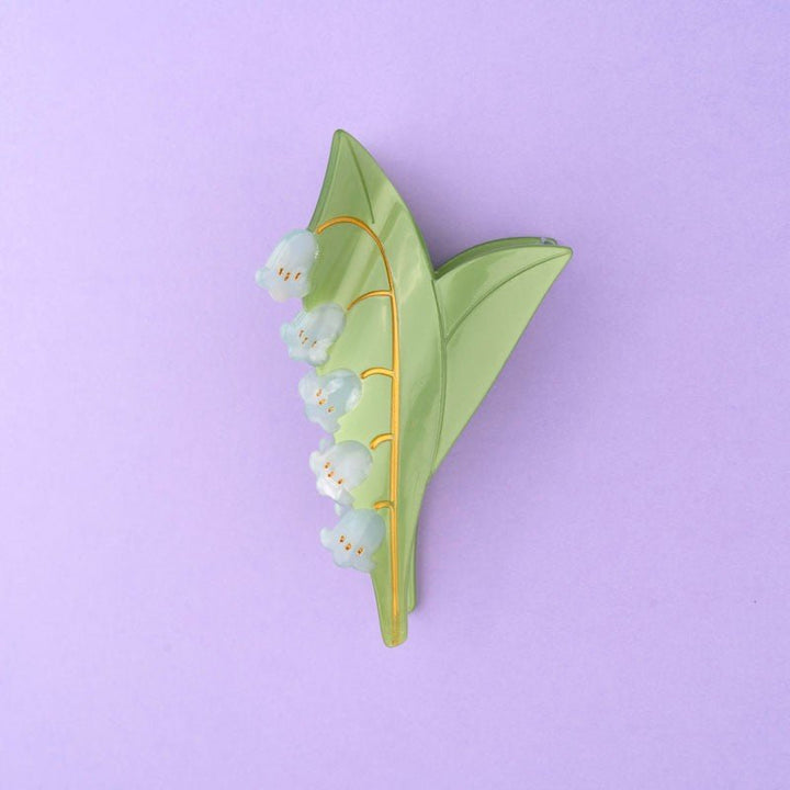 Coucou Suzette Lily Of The Valley Hair Claw - Produktbild lila Hintergrund