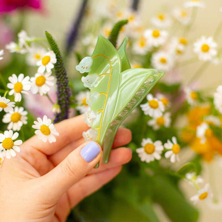 Coucou Suzette Lily Of The Valley Hair Claw - Handmodel Details
