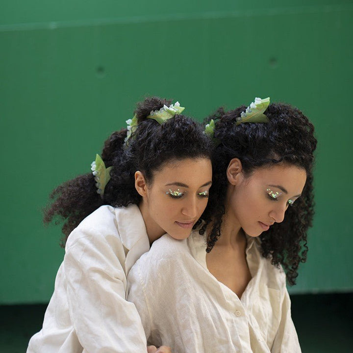 Coucou Suzette Lily Of The Valley Hair Claw - Model Mood