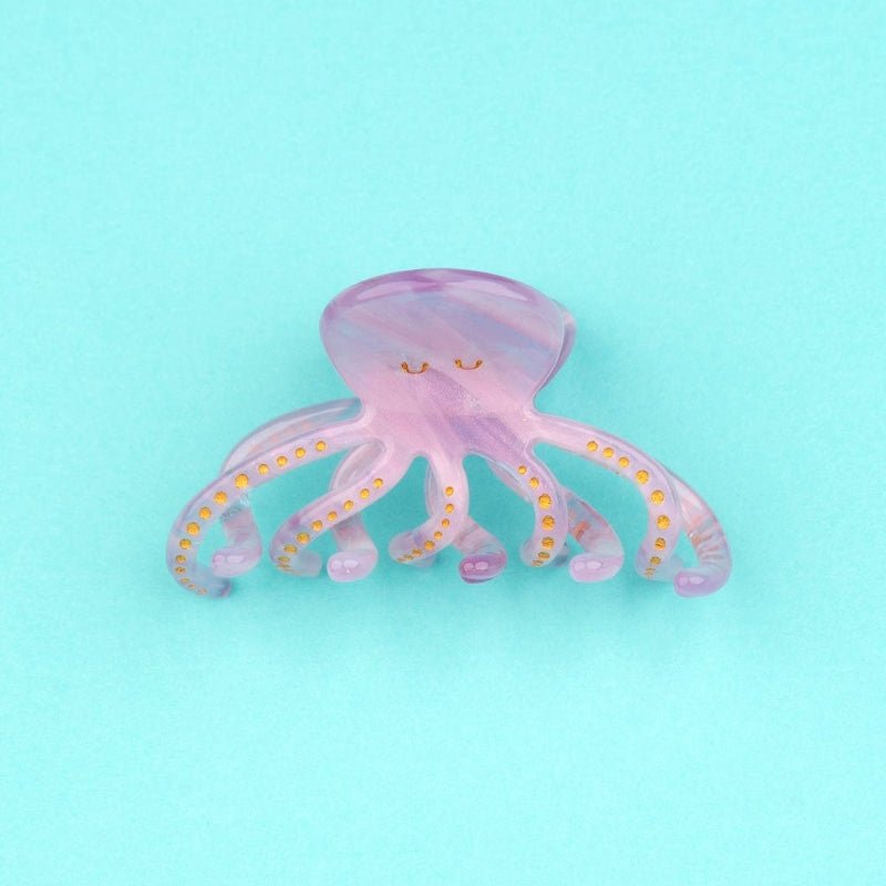 Coucou Suzette Octopus Mini Hair Claw - Produktbild türkiser Hintergrund